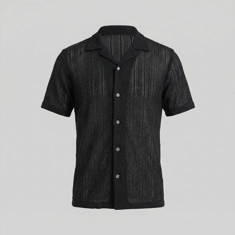 Men's Lightweight Button-Down Shirt for Summer