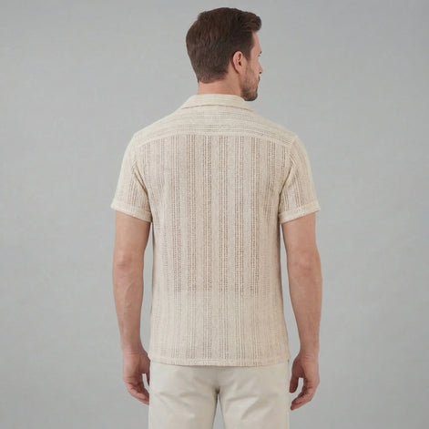 Men's Lightweight Button-Down Shirt for Summer