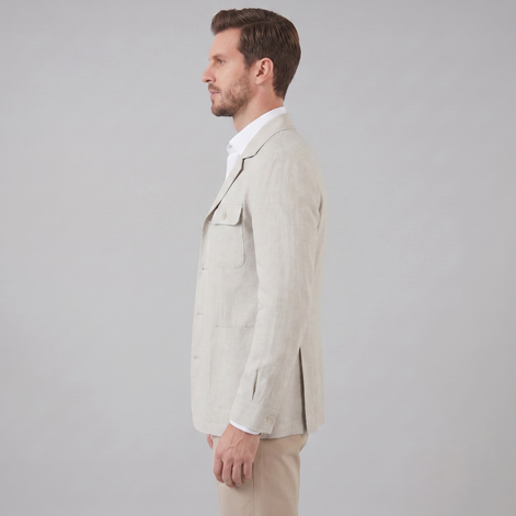 Men's Lightweight Linen Blend Jacket