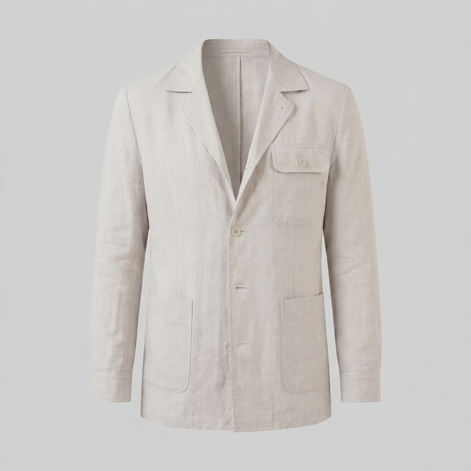 Men's Lightweight Linen Blend Jacket