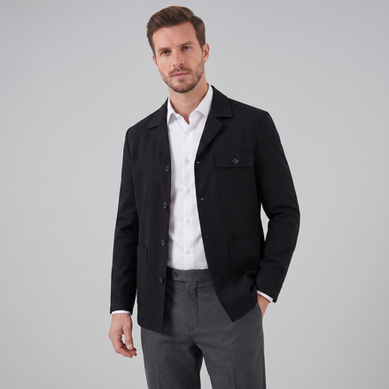 Men's Lightweight Linen Blend Jacket