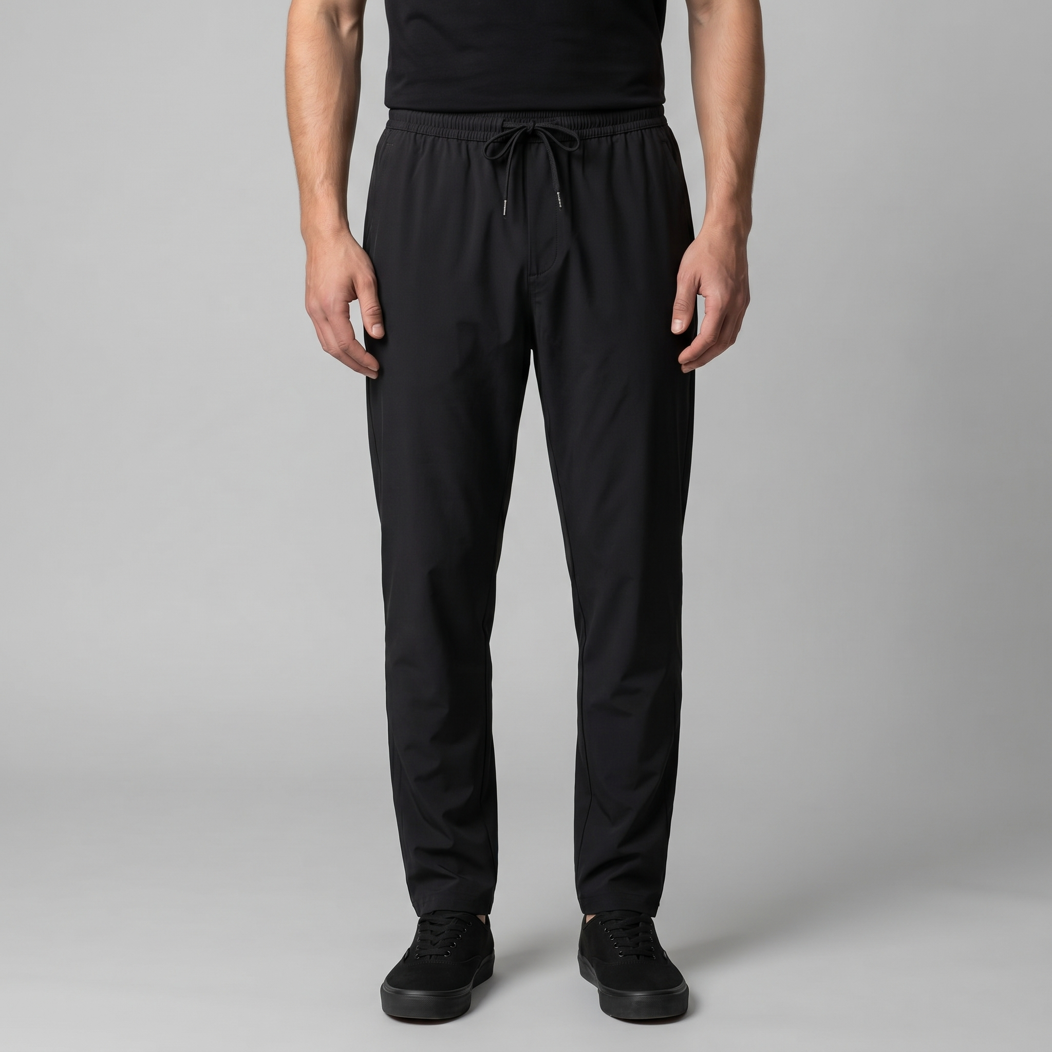 Men's Lightweight Nylon Drawstring Trousers