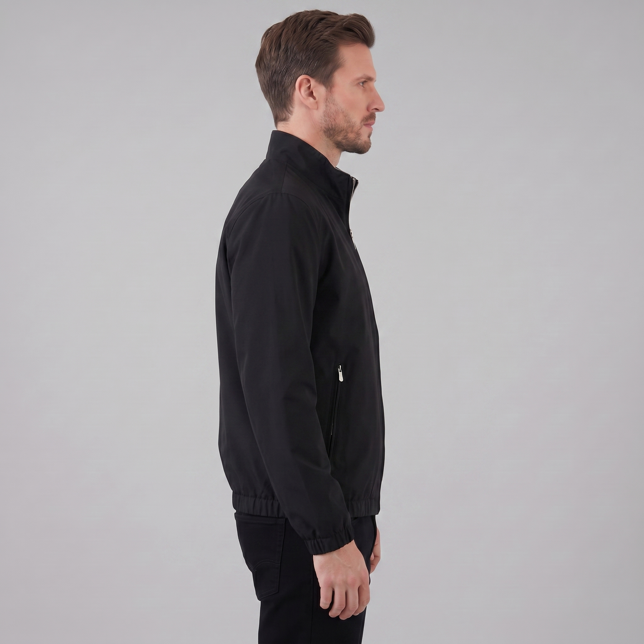 Men's Lightweight Zip-Up Bomber Jacket