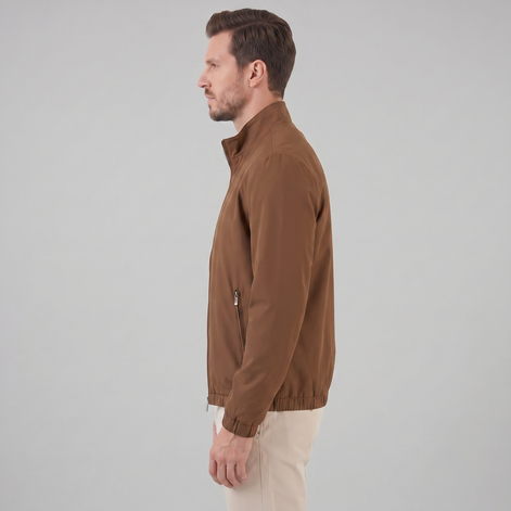Men's Lightweight Zip-Up Bomber Jacket