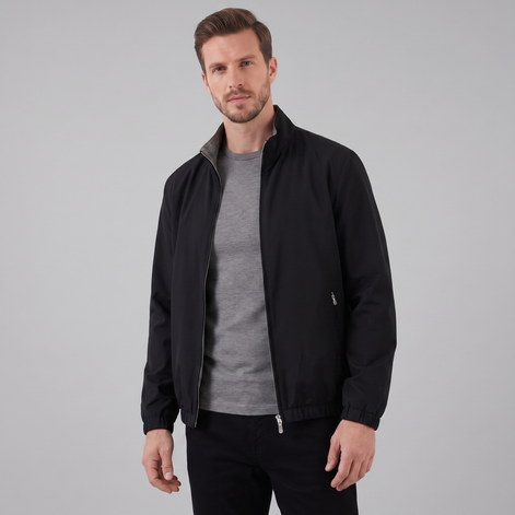 Men's Lightweight Zip-Up Bomber Jacket