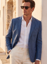 Men's Linen Blazer