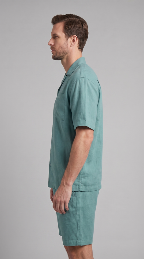 Men's Linen Blend Outfit Set