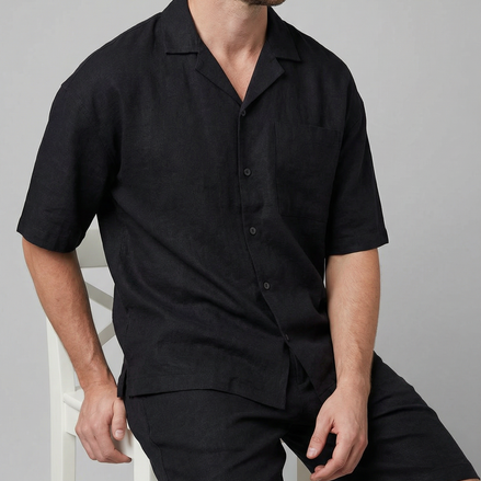 Men's Linen Blend Outfit Set
