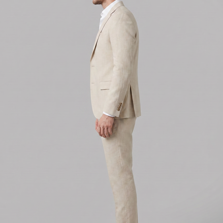 Men's Linen Blend Wedding Suit