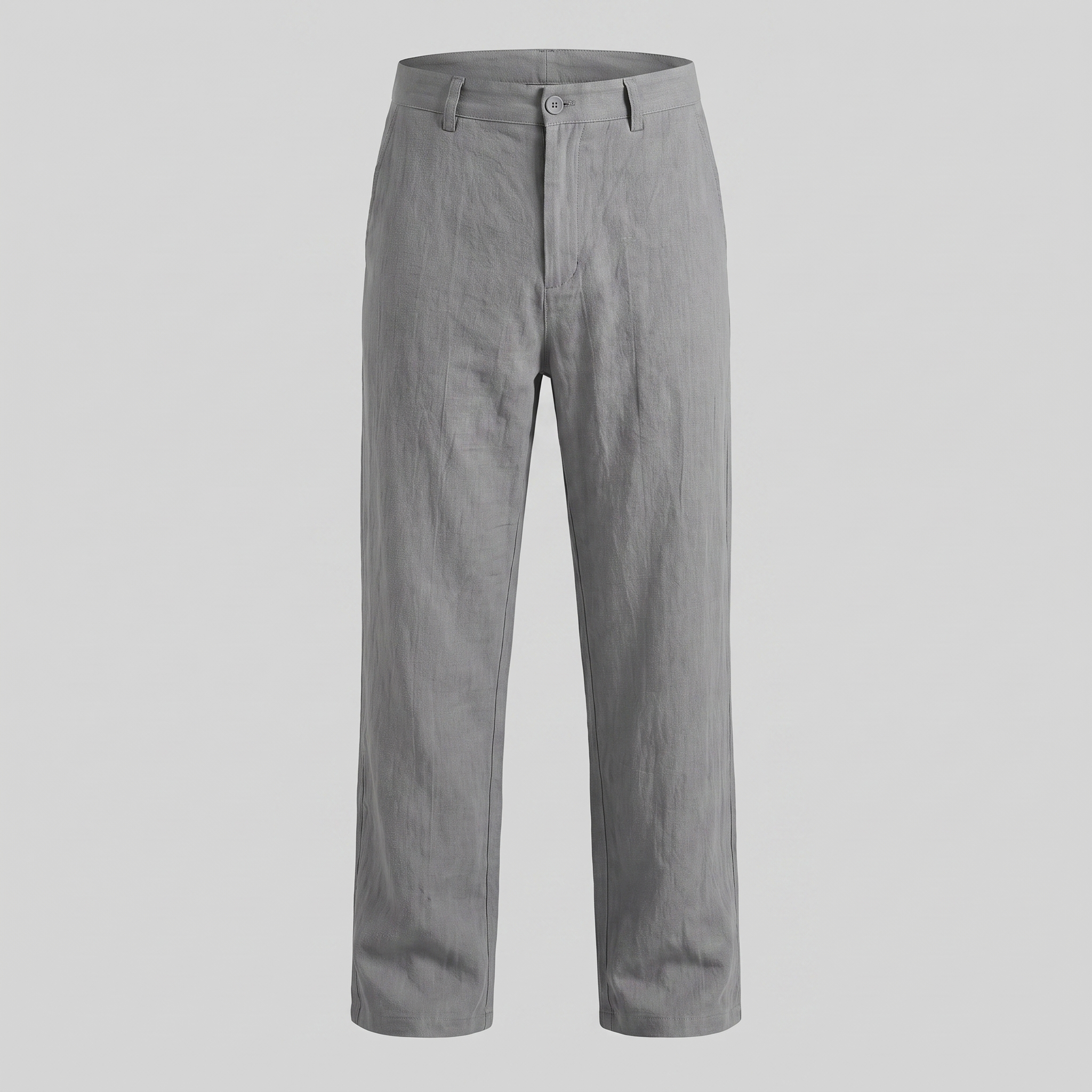 Men's Linen Blend Wide Leg Trousers