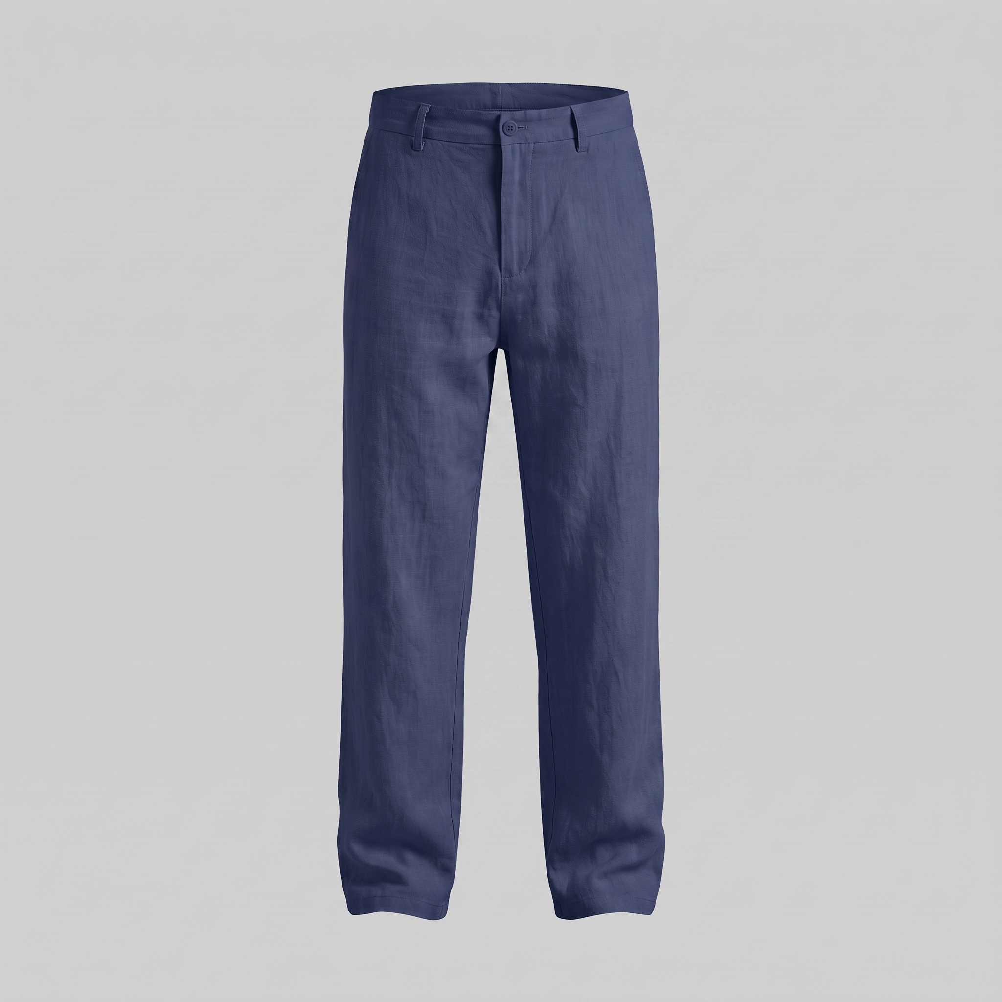 Men's Linen Blend Wide Leg Trousers