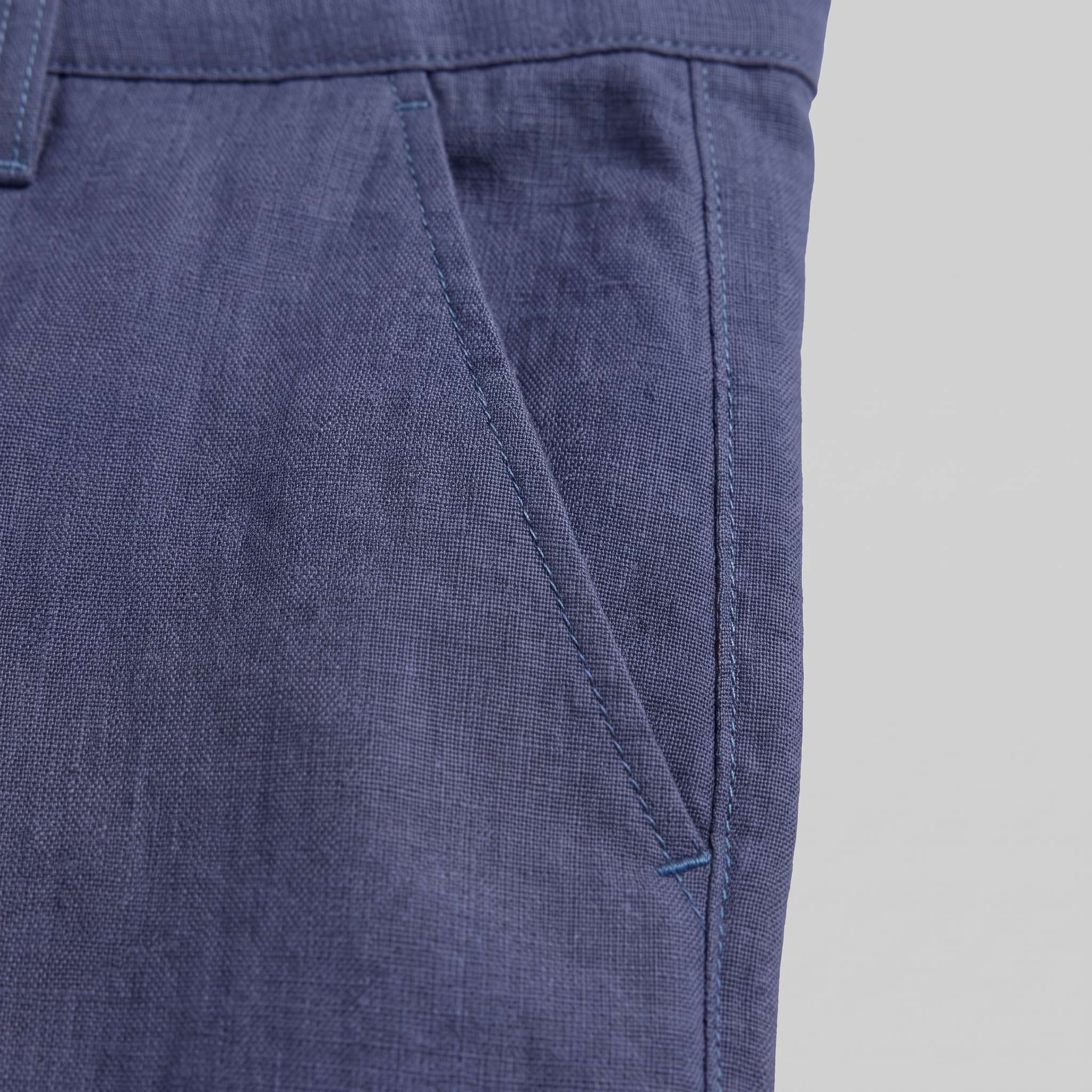 Men's Linen Blend Wide Leg Trousers