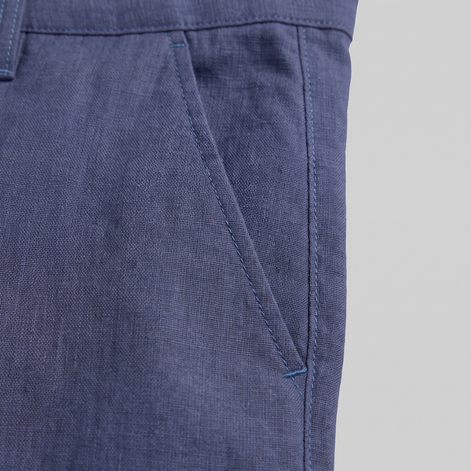 Men's Linen Blend Wide Leg Trousers