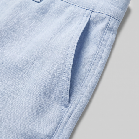 Men's Linen Blend Wide Leg Trousers