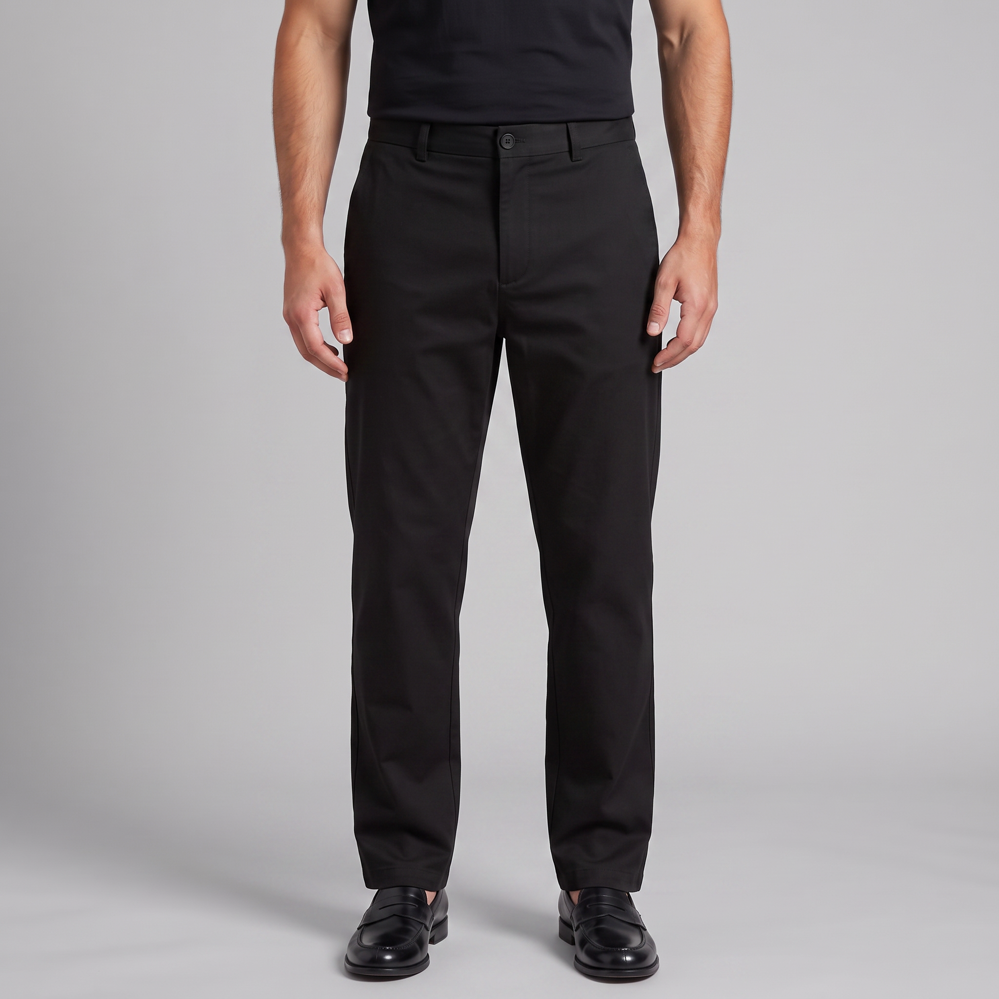 Men's Linen Blend Wide Leg Trousers