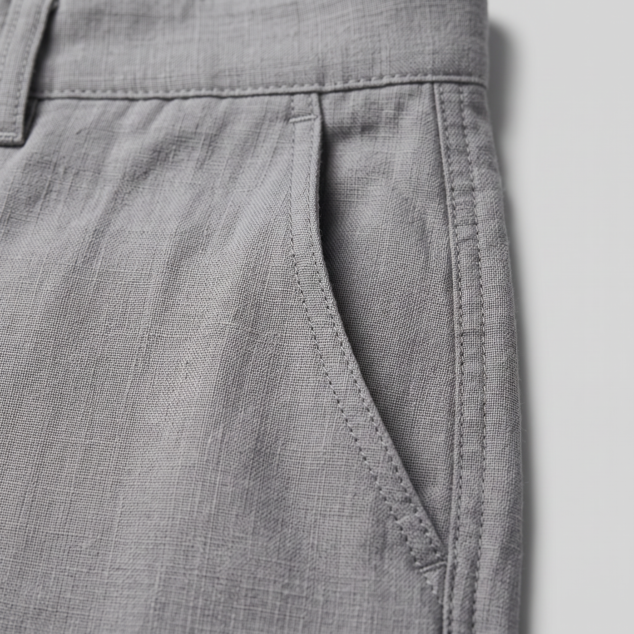 Men's Linen Blend Wide Leg Trousers