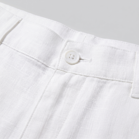 Men's Linen Camp Collar Shirt and Shorts Set