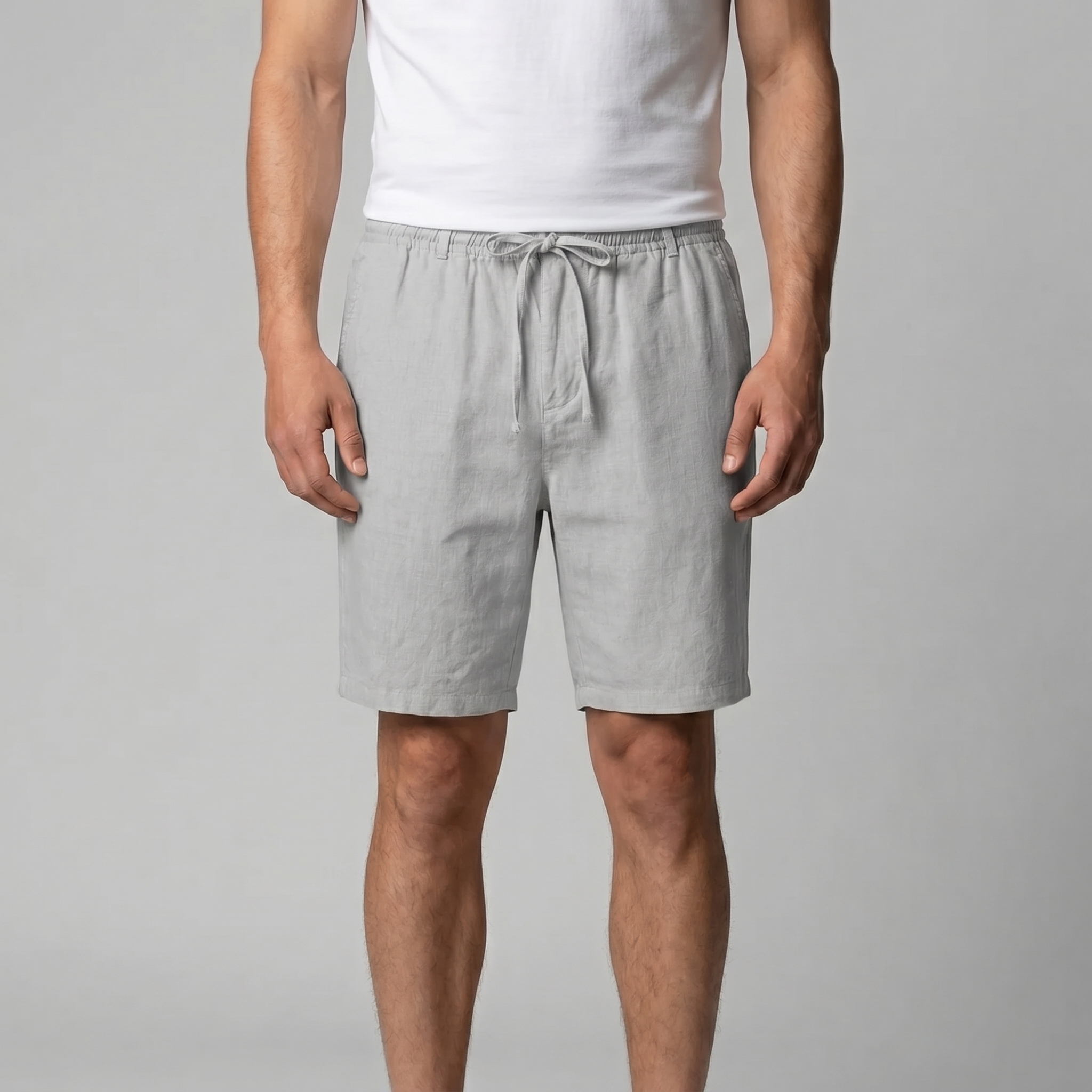 Men's Linen Drawstring Shorts