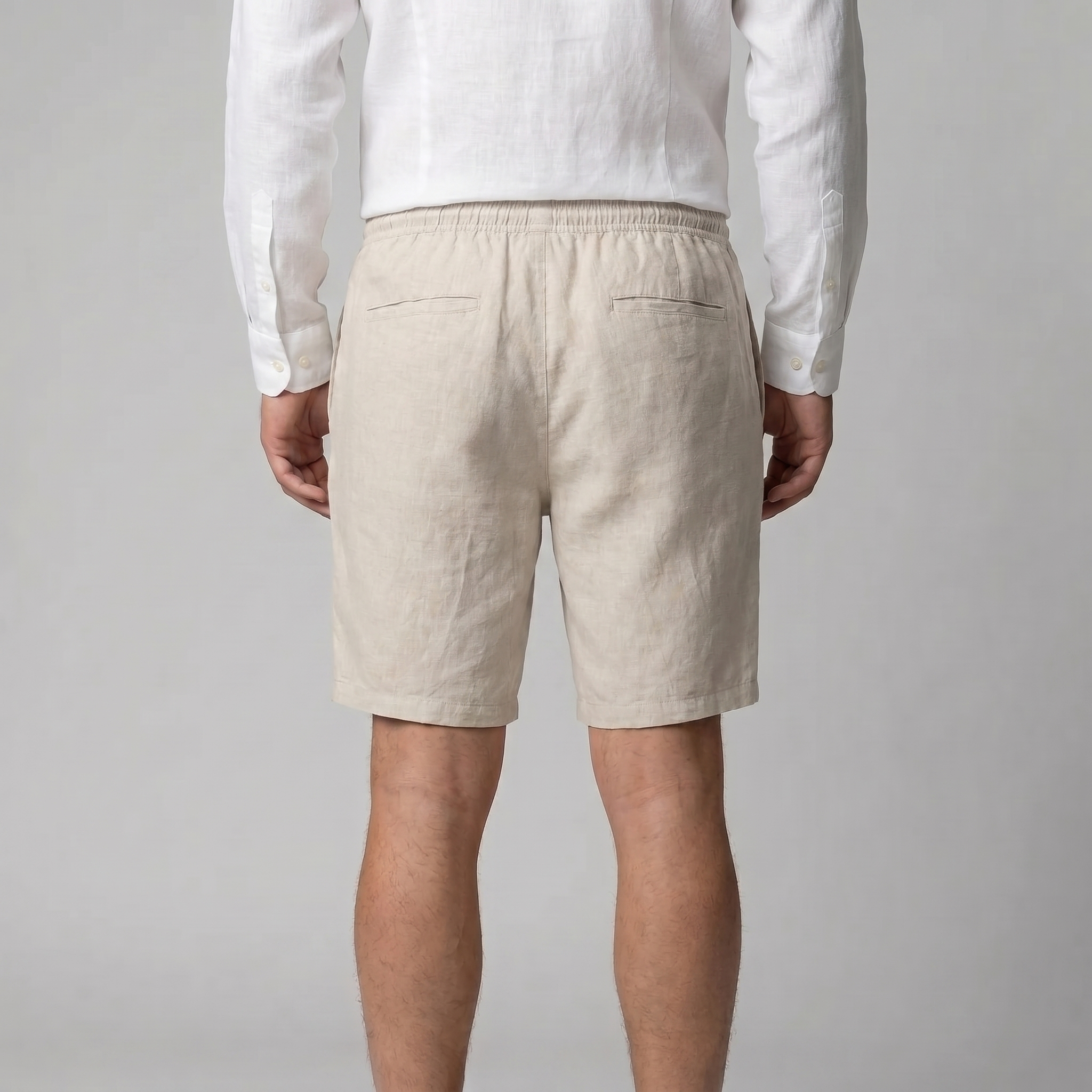 Men's Linen Drawstring Shorts