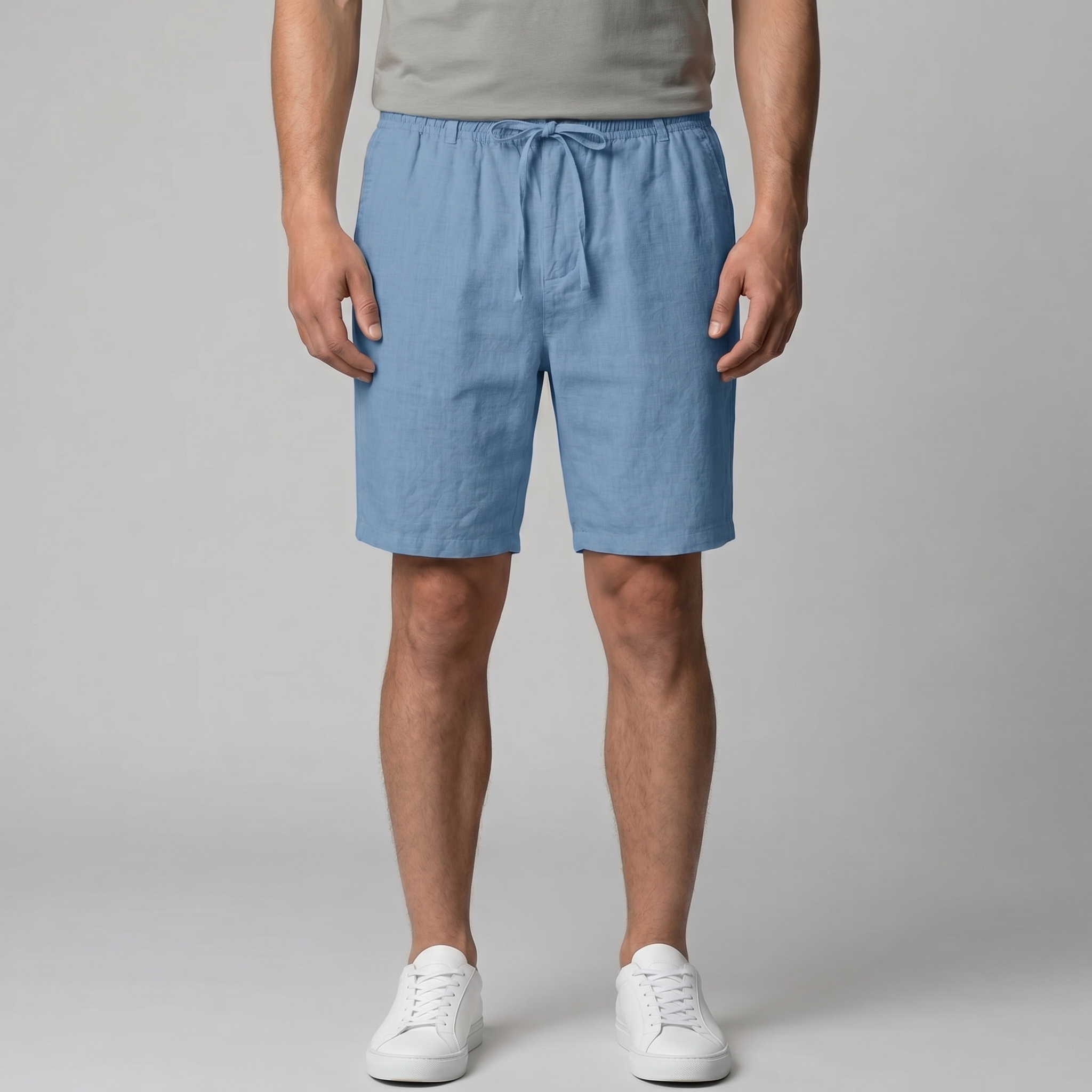 Men's Linen Drawstring Shorts