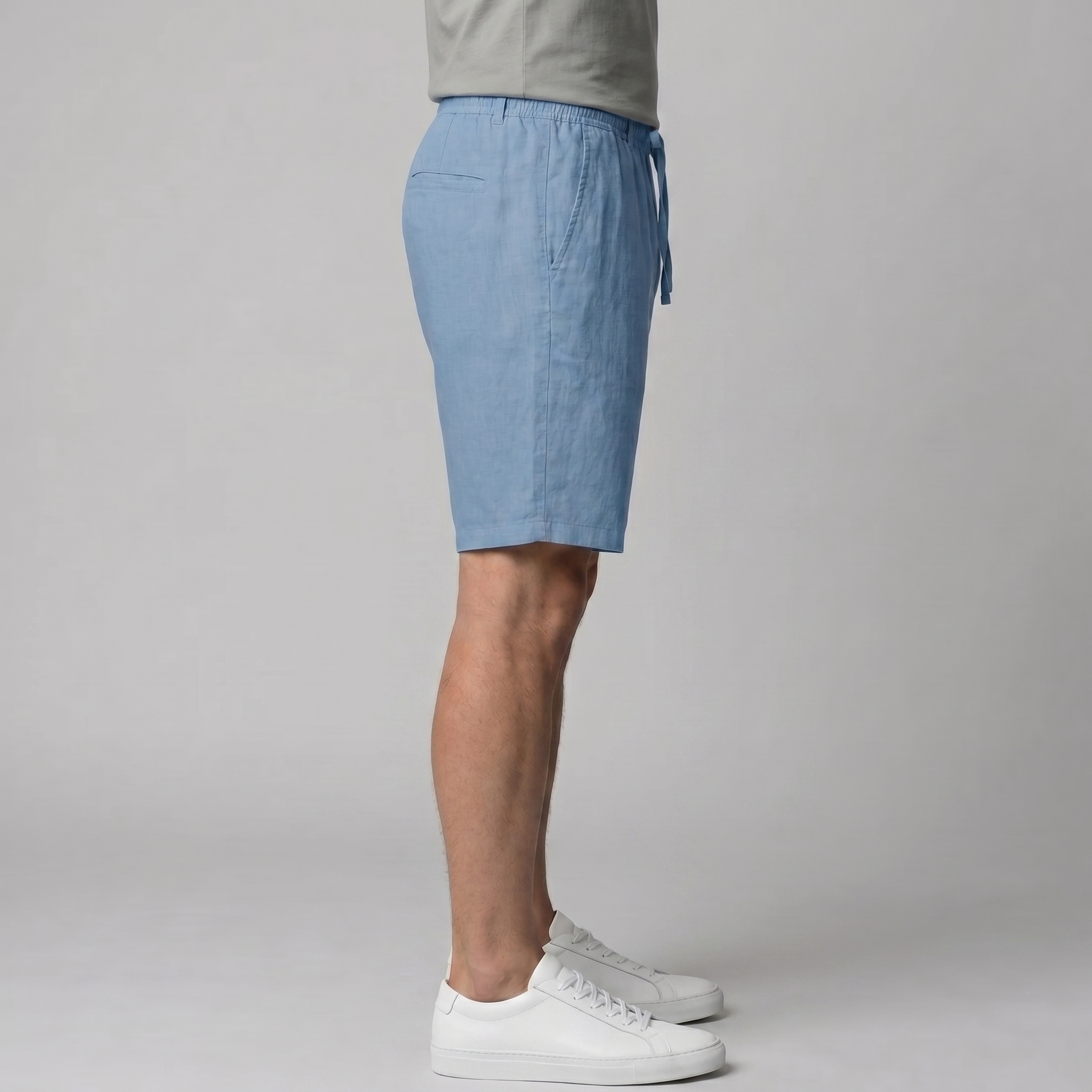 Men's Linen Drawstring Shorts