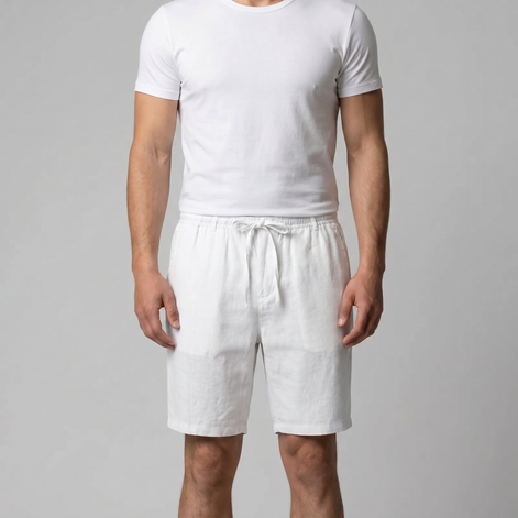 Men's Linen Drawstring Shorts