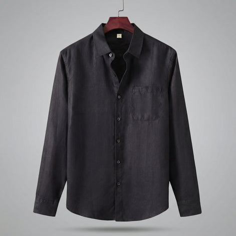 Men's Linen Long Sleeve Shirt