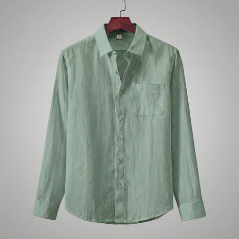 Men's Linen Long Sleeve Shirt