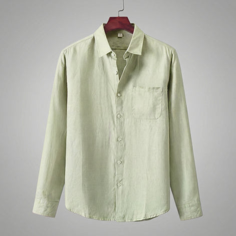 Men's Linen Long Sleeve Shirt