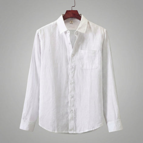 Men's Linen Long Sleeve Shirt