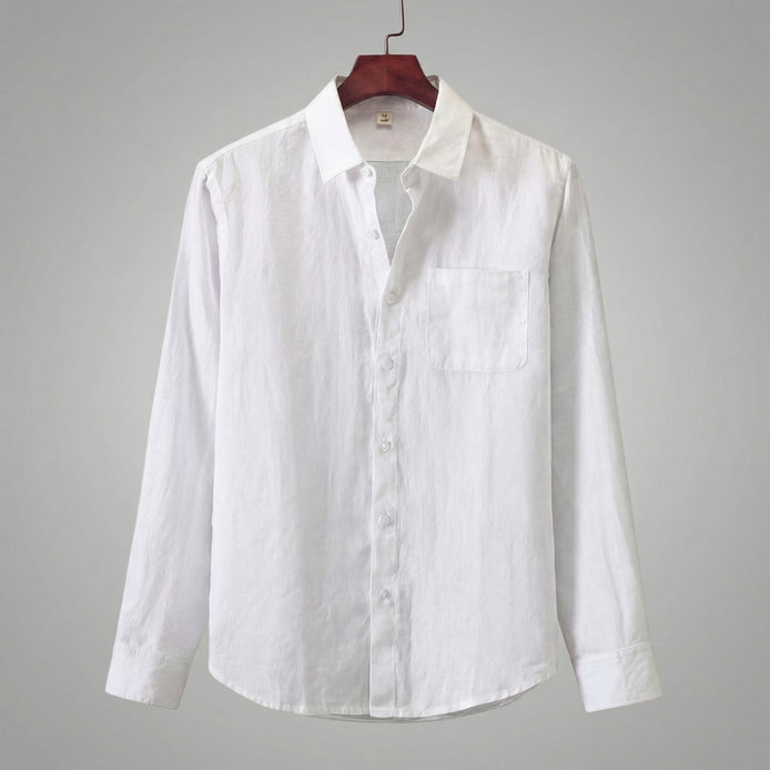 Men's Linen Long Sleeve Shirt