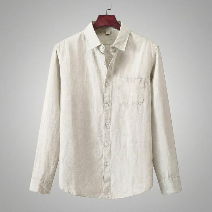 Men's Linen Long Sleeve Shirt