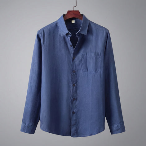 Men's Linen Long Sleeve Shirt