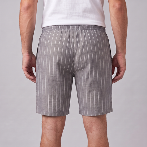 Men's Linen Pinstripe Summer Shorts