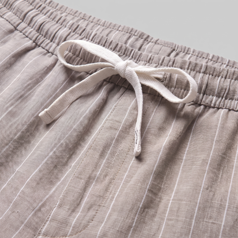 Men's Linen Pinstripe Summer Shorts