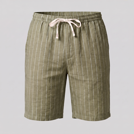 Men's Linen Pinstripe Summer Shorts