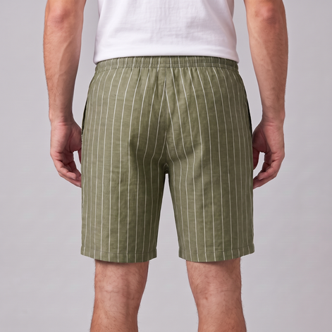 Men's Linen Pinstripe Summer Shorts