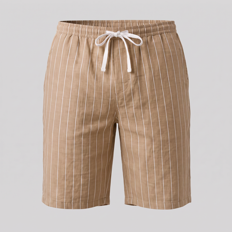 Men's Linen Pinstripe Summer Shorts