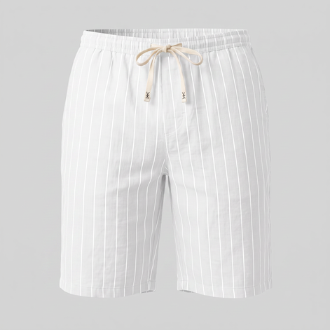 Men's Linen Pinstripe Summer Shorts