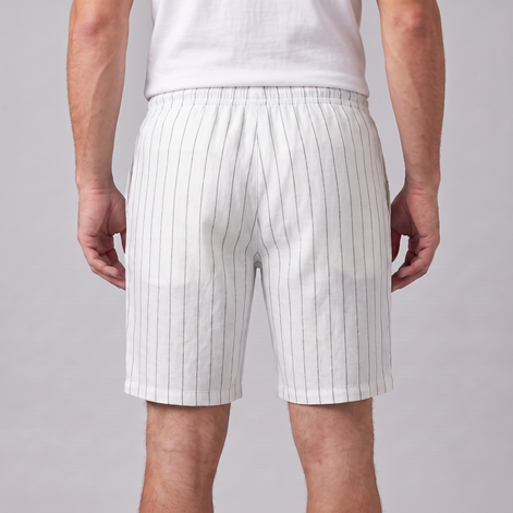 Men's Linen Pinstripe Summer Shorts