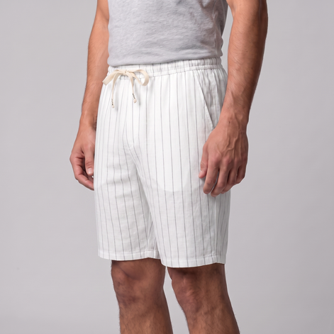 Men's Linen Pinstripe Summer Shorts