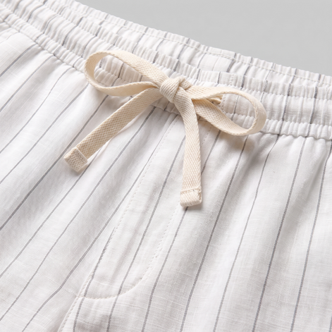 Men's Linen Pinstripe Summer Shorts