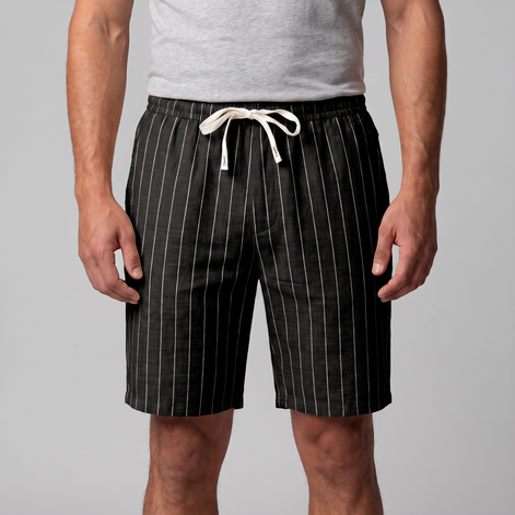 Men's Linen Pinstripe Summer Shorts