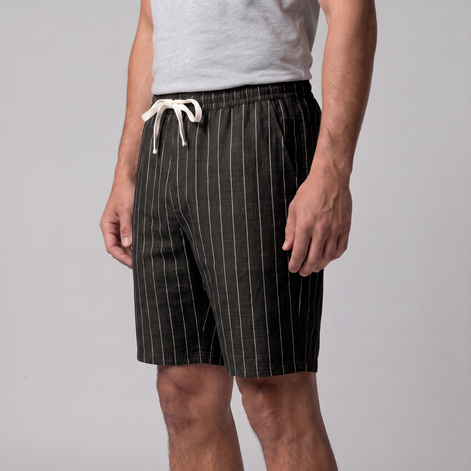 Men's Linen Pinstripe Summer Shorts