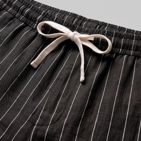 Men's Linen Pinstripe Summer Shorts