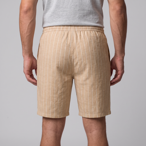 Men's Linen Pinstripe Summer Shorts