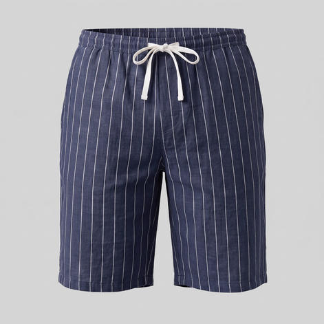 Men's Linen Pinstripe Summer Shorts