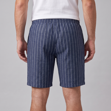 Men's Linen Pinstripe Summer Shorts