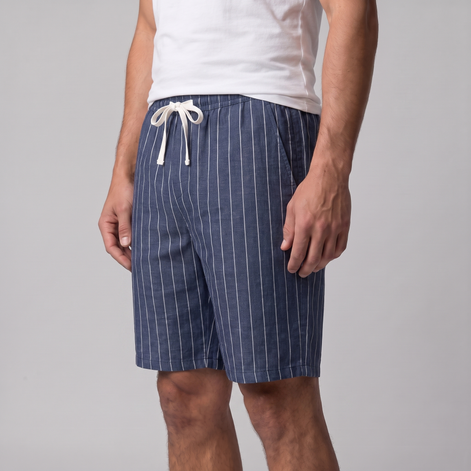Men's Linen Pinstripe Summer Shorts