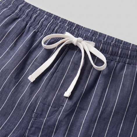 Men's Linen Pinstripe Summer Shorts
